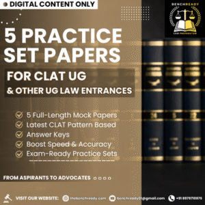 5 Practice Set Papers - CLAT UG