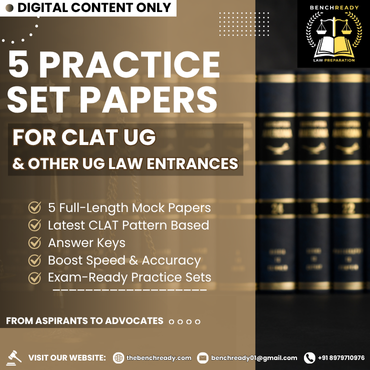 5 Practice Set Papers - CLAT UG